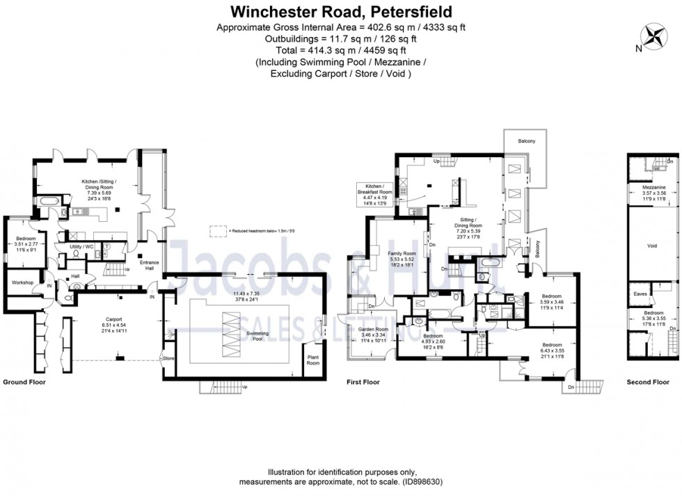 Floorplan for Winchester Road, Stroud, Petersfield