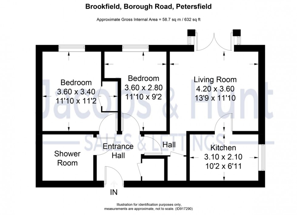 Floorplan for Borough Road, Petersfield, Hampshire