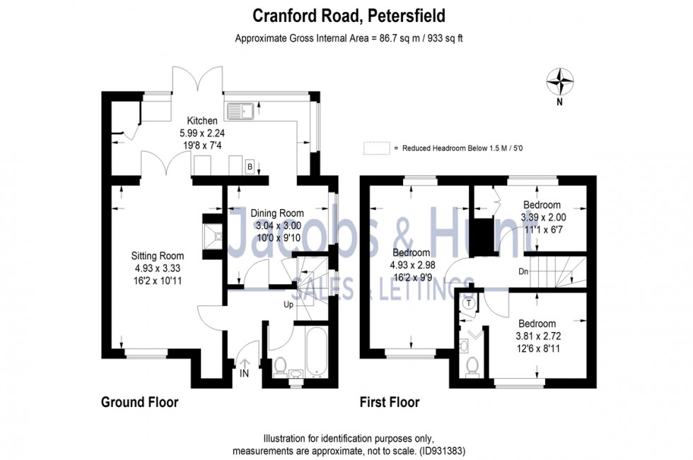 Floorplan for Cranford Road, Petersfield, Hampshire