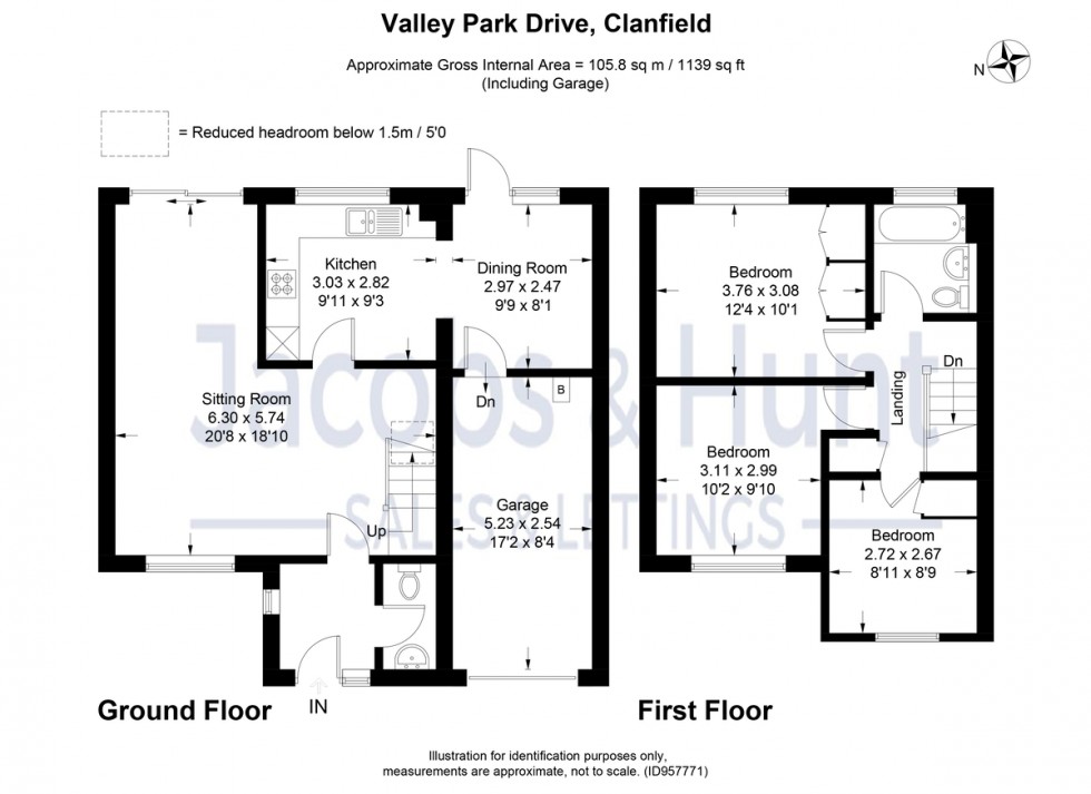 Floorplan for Valley Park Drive, Clanfield, Hampshire