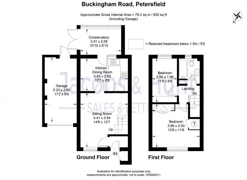 Floorplan for Buckingham Road, Petersfield, Hampshire