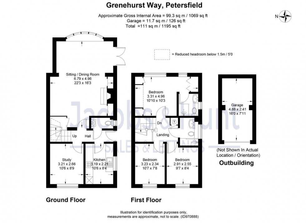 Floorplan for Grenehurst Way, Petersfield, Hampshire