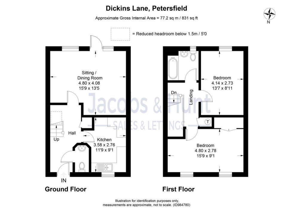 Floorplan for Dickins Lane, Petersfield, Hampshire