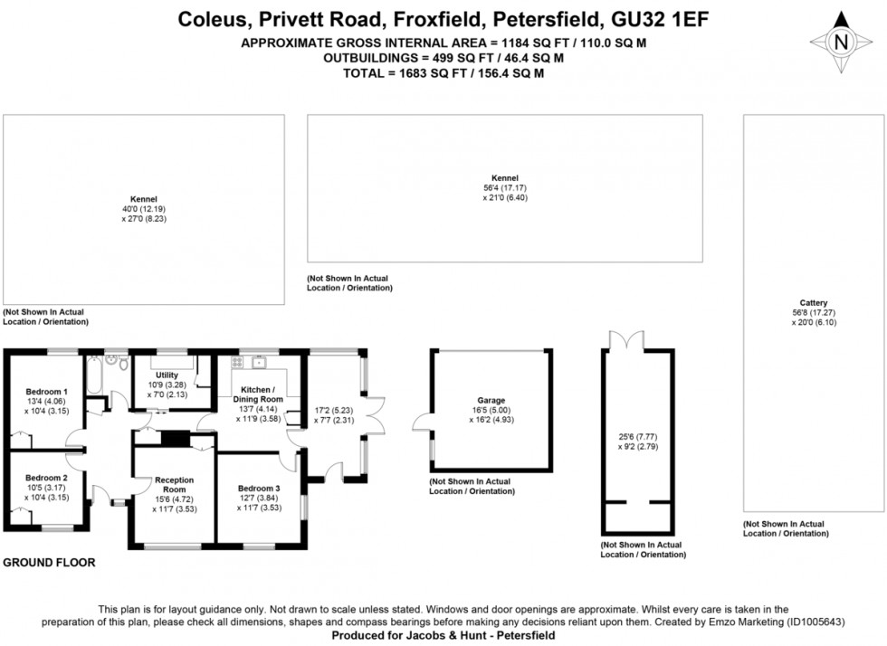 Floorplan for Privett Road, Froxfield, Hampshire