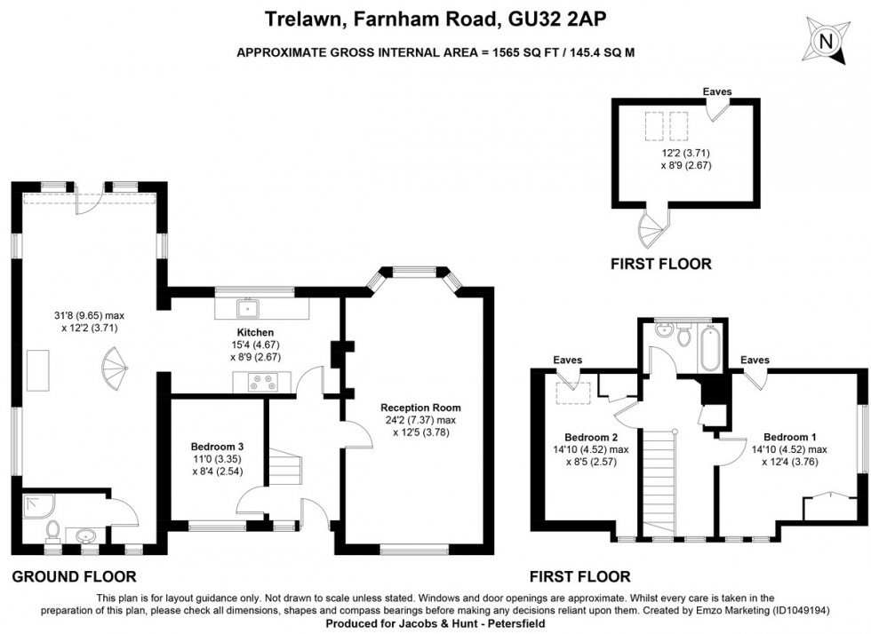 Floorplan for Farnham Road, Sheet, Petersfield