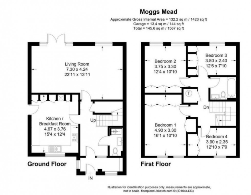 Floorplan for Moggs Mead, Petersfield, Hampshire