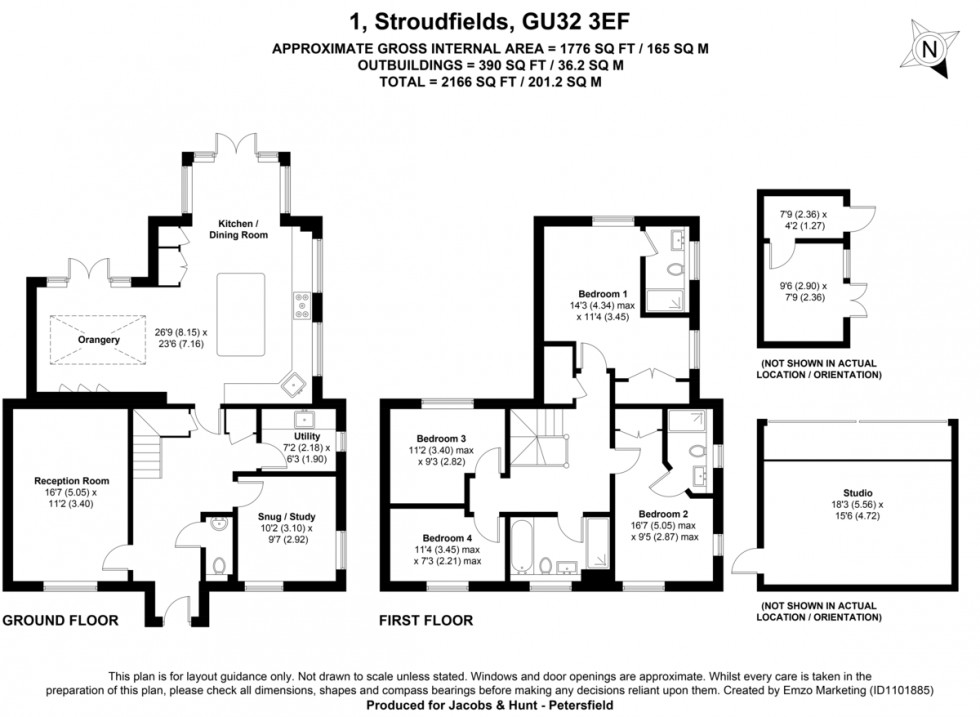 Floorplan for Stroud, Petersfield, Hampshire