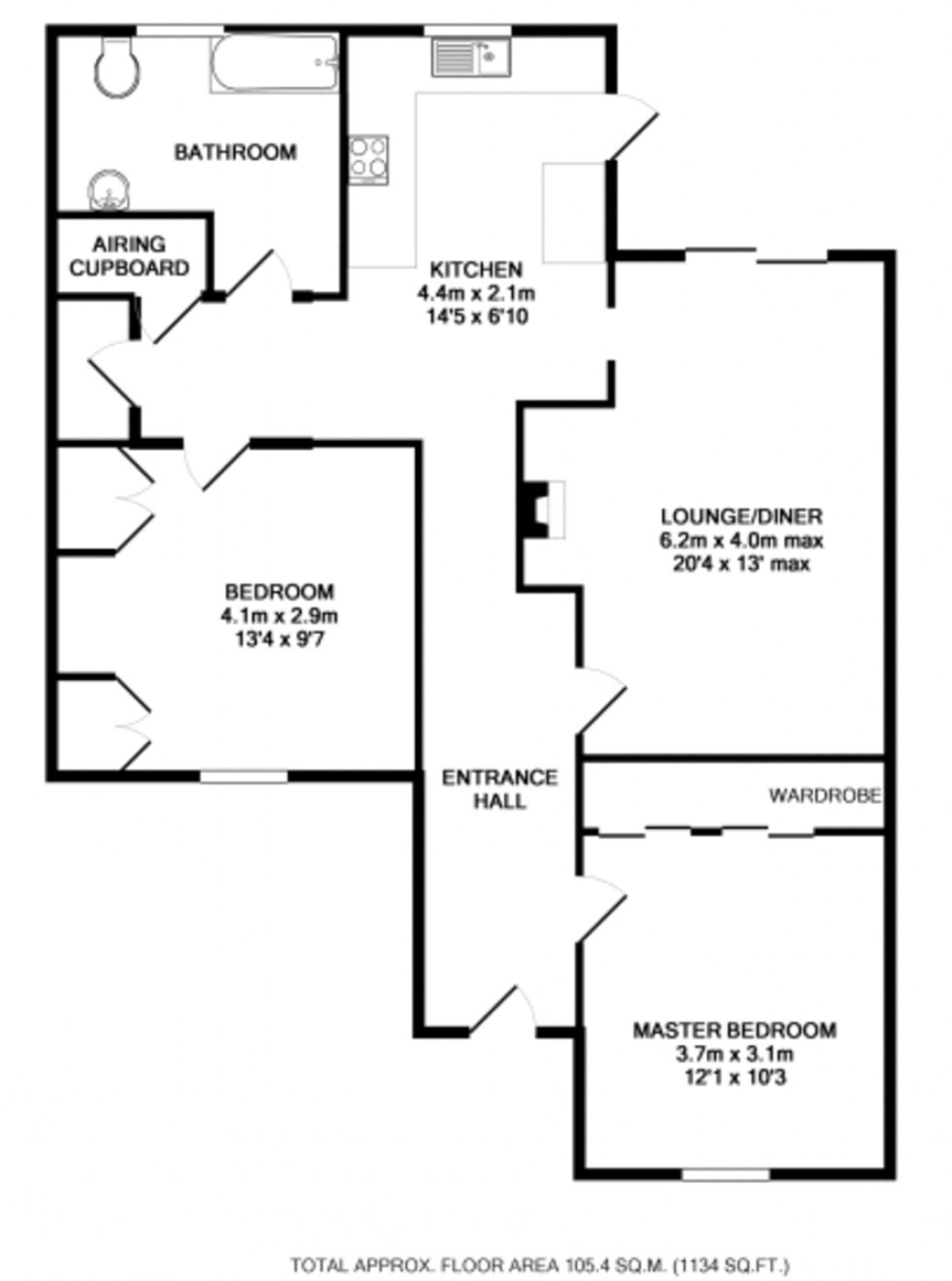 Floorplan for South Acre, South Harting, Petersfield, Hampshire